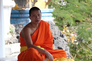 Thailand Temple Meditate Sitting Monk Buddhism